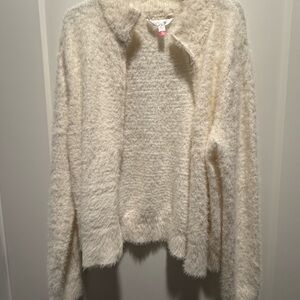 Cozy Cream Fuzzy Sweater